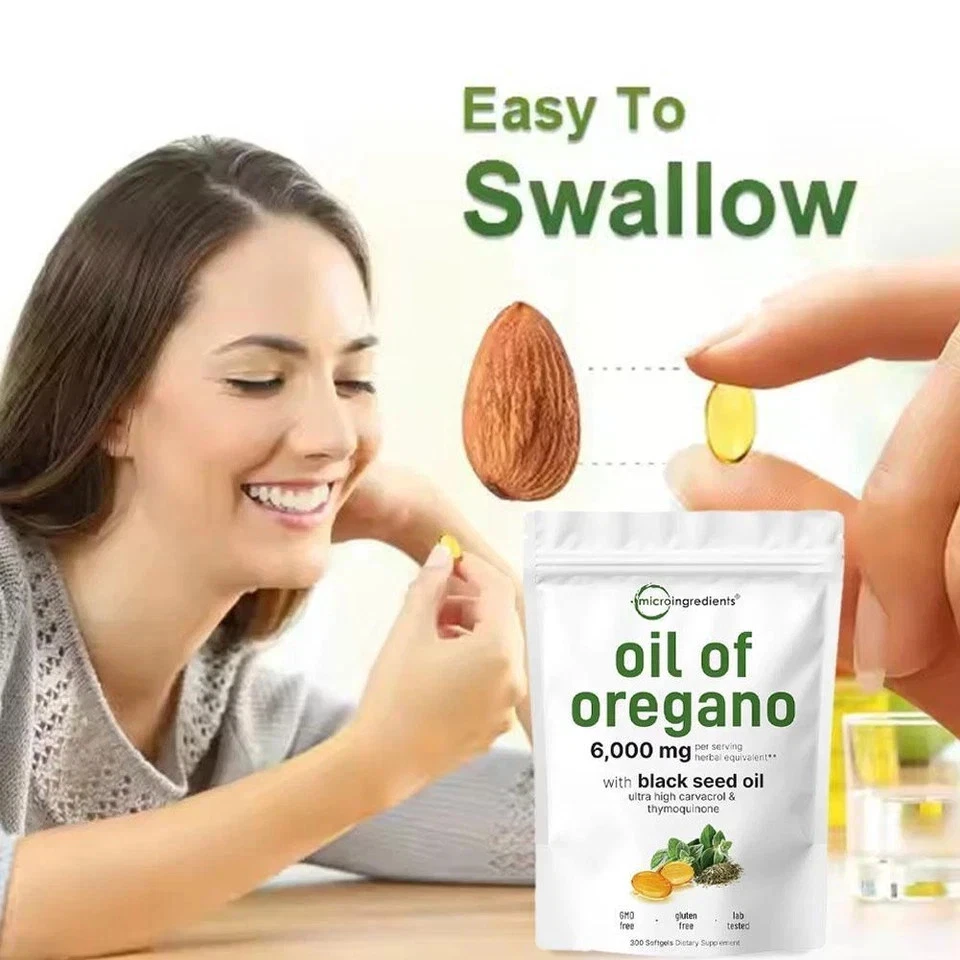 3Pack Micro Ingredients Oil of Oregano Softgels 6000mg Per Serving, 300 Count - Image 4 of 4