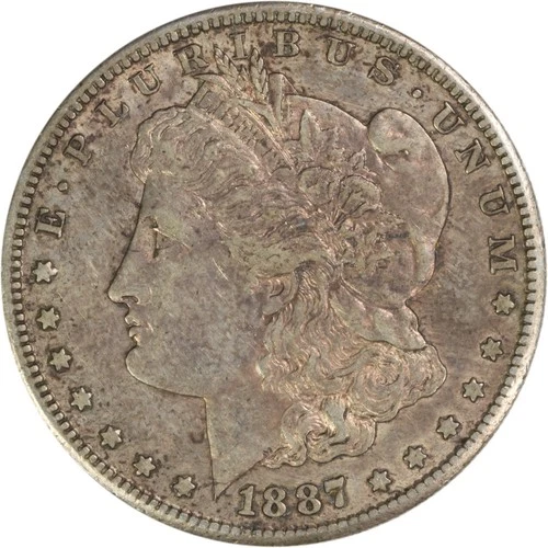 1887-S Morgan Silver Dollar EF Uncertified #1145