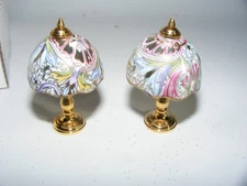 Reutter Porzellan Dollhouse Furniture Set of 2 Table Lamps