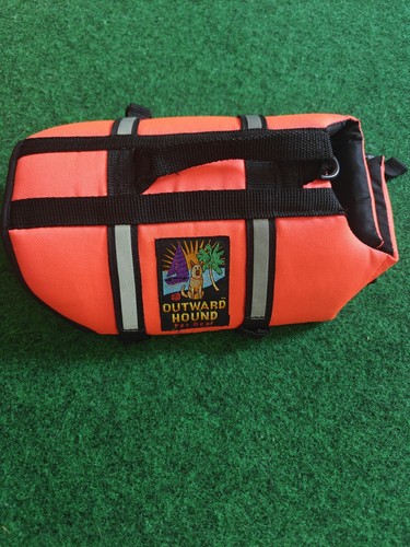 Outward Hound Granby Splash Life Jacket Float Safety Orange Small 15-30 Lbs