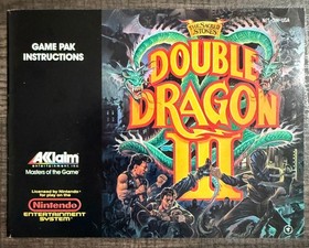 Double Dragon III NES | Complete in Box | Cart, Manual & Box | Authentic
