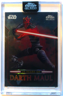 TCS 2315 Star Wars Topps Chrome Black 25 Years of Darth Maul 2024 # DM-16