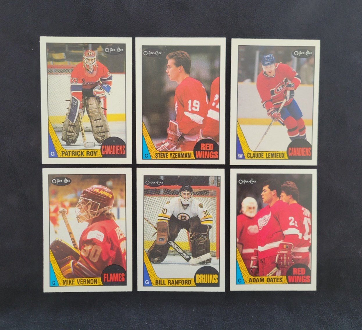 1987-88 O-PEE-CHEE ROY #163 YZERMAN #56 OATES #123 VERNON #215 & MORE NHL EX/NM