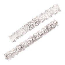 Leg Thing for Wedding Bridal Flower Rhinestone Belt Bride Garter