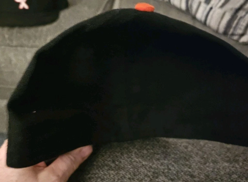 Vintage New York Mets Size 7 5/8 Fitted Roman Pro Wool Leather Band Cooperstown - Image 2 of 4