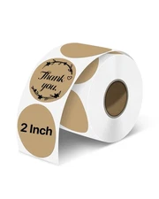 2 Inch Round Thermal Labels, Circle Thermal Printer Stickers, Durable Circula...