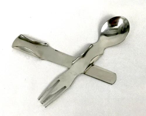 Nesting Fork, Knife, Spoon Utensil Set - 2 piece