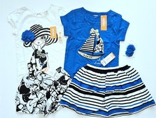Gymboree NEW NWT Spring Getaway 7-8 Tee Top Shorts Skirt Hair Lot TD1-114