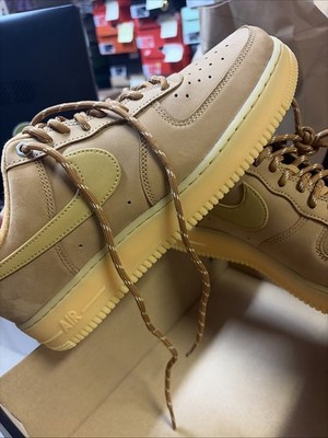 Men Sz 10 Nike Air Force One 1 Low Flax 2025 Cj9179 200 Noboxlid Ds New Wheat