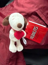 Snoopy Plush Doll stuffed animal with heart