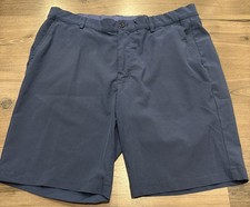 Greg Norman Men  s Stretch Golf Shorts Size 36 Comfort Performance Navy Blue
