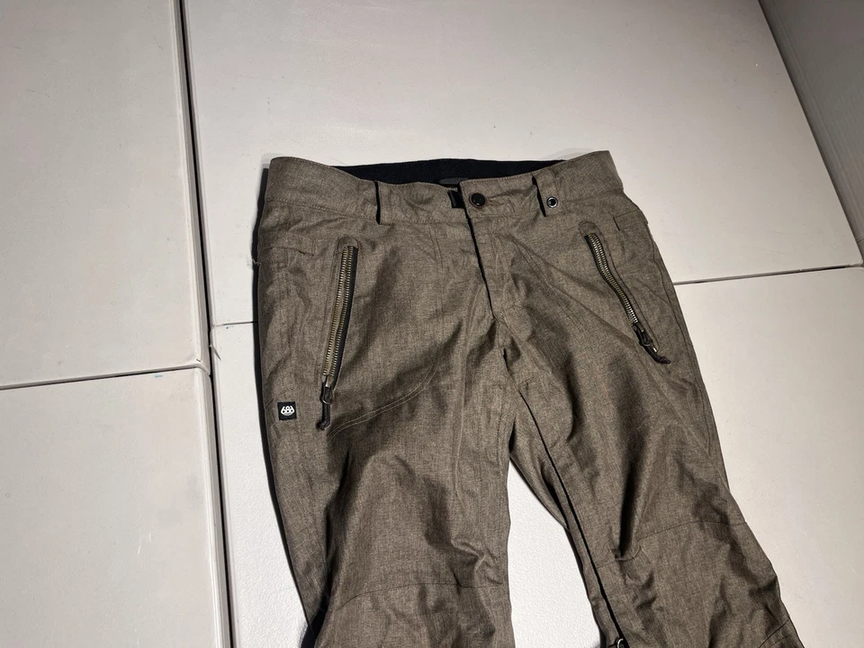 686 Snow Pants Women’s XS Brown After Dark Ski Snowboard Winter Polyester 30x30 - Image 2 of 4