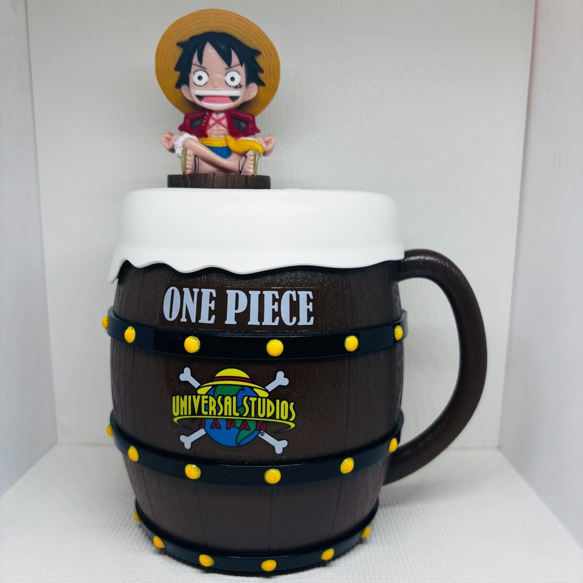 Universal Studios Japan One Piece Luffy Mug & Bottle Cap Figure | eBay