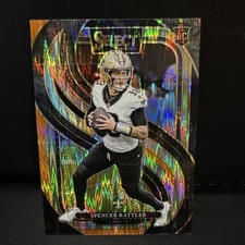 2024 Select Spencer Rattler Premier Level RC Black and Orange Prizm Shock #130