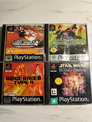 Sony PlayStation 1 PS1 Spiele-Set PAL USK 6 Platinum Tony Hawk 4 Syphon 3
