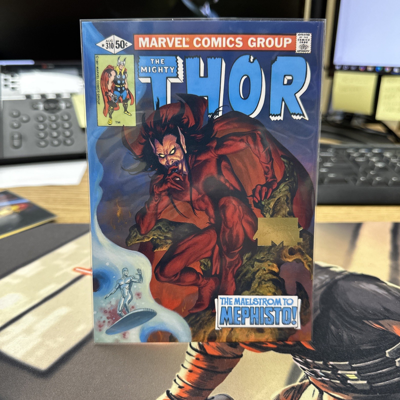 2024 UD Skybox Marvel Masterpieces XL The Mighty Thor Gold Foil 453/499 5x7