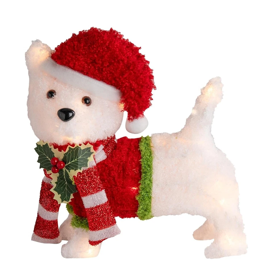 Westie Natal Iluminação Interna/Externa West Highland Terrier 🎄Pronto para enviar! - Imagem 2 de 4