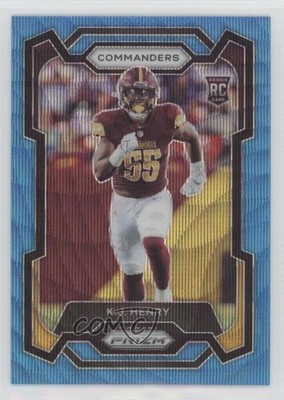 2023 Panini Prizm Rookies Blue Wave Prizm 128/199 KJ Henry #400 Rookie RC 15ej