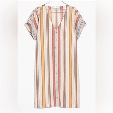 NWT Madewell Button Front Easy Linen Dress Size XXL