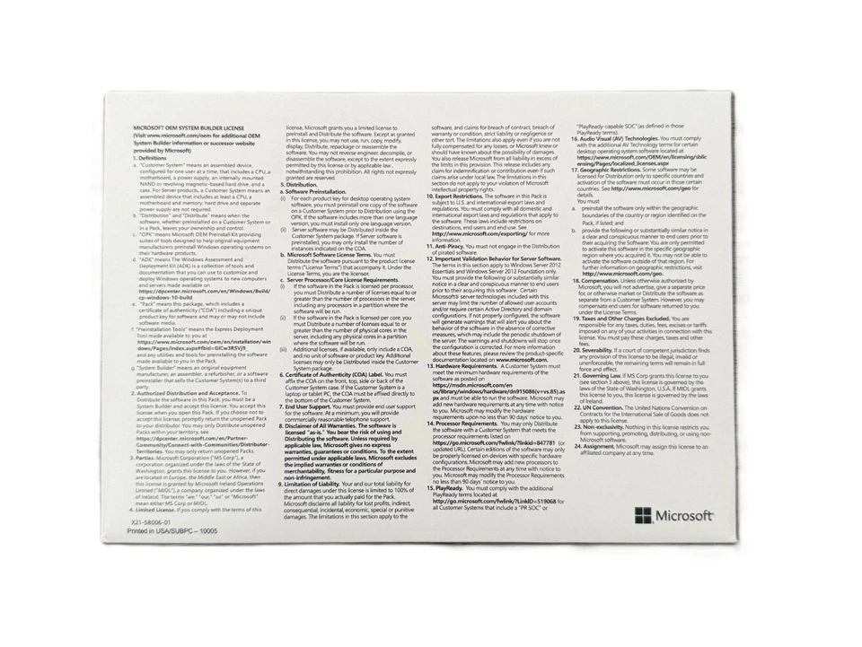 Win 10 Pro 64-Bit DVD + Genuine Product Key, Factory Sealed.Freeshipping.*·· - Image 2 of 2