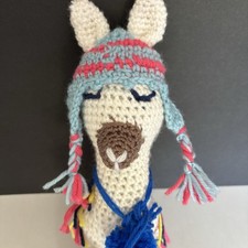 Handmade Crochet Alpaca Llama Toy Stuffy