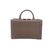 Gucci Borsa da viaggio/vanity vintage in pelle marrone