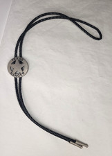 Texas Ranger Bolero Tie  Star Badge   Braided