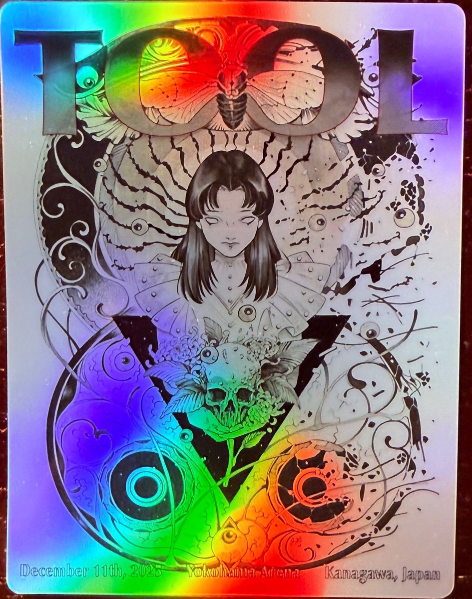 TOOL KANAGAWA JAPAN POSTER/STICKER DECEMBER 11TH 2025 YOKOHAMA