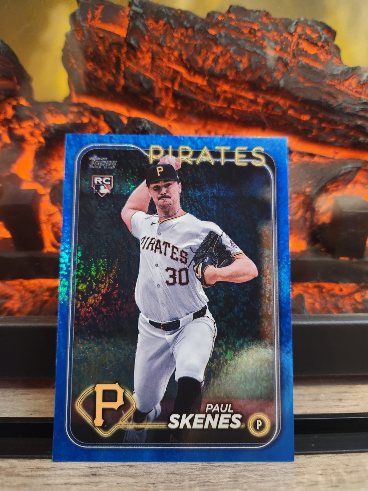2024 Topps Update Blue Holo Foilboard Paul Skenes US100 #/999 PIRATES