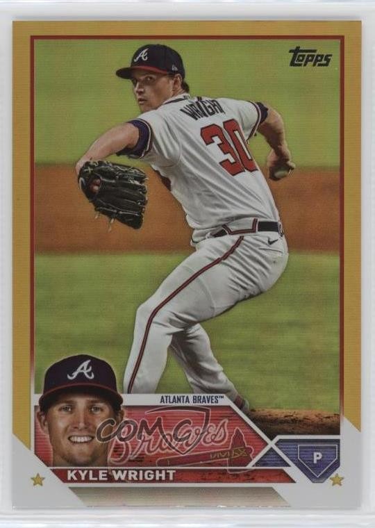 2023 Topps Series 2 Gold Foil Kyle Wright #573 0ut