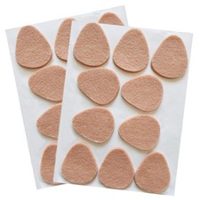 20 pcs Felt Metatarsal Pads for Women and Men, Adhesive Forefoot Apricot