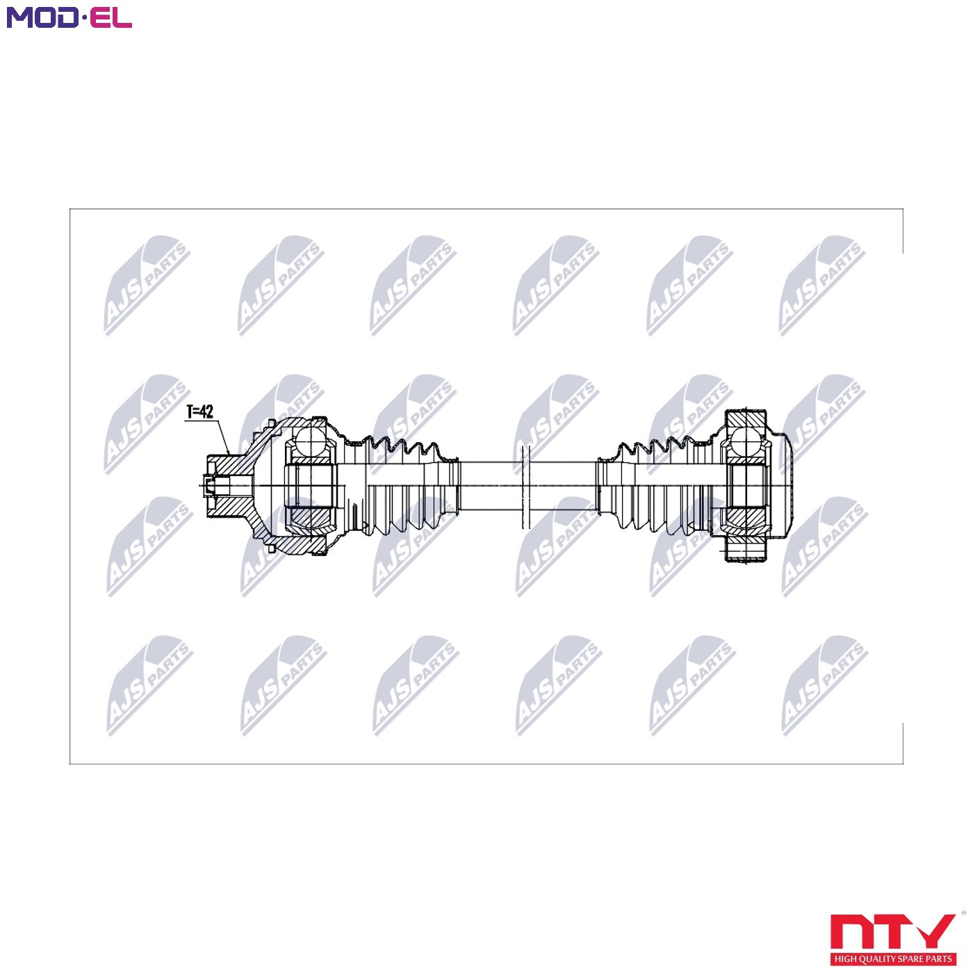 DRIVE SHAFT NPW-AU-081 FOR AUDI DMTA/DUVA/CYMC/CYRB/DMFB 2.0L 4cyl Q7DCBE 3.0L