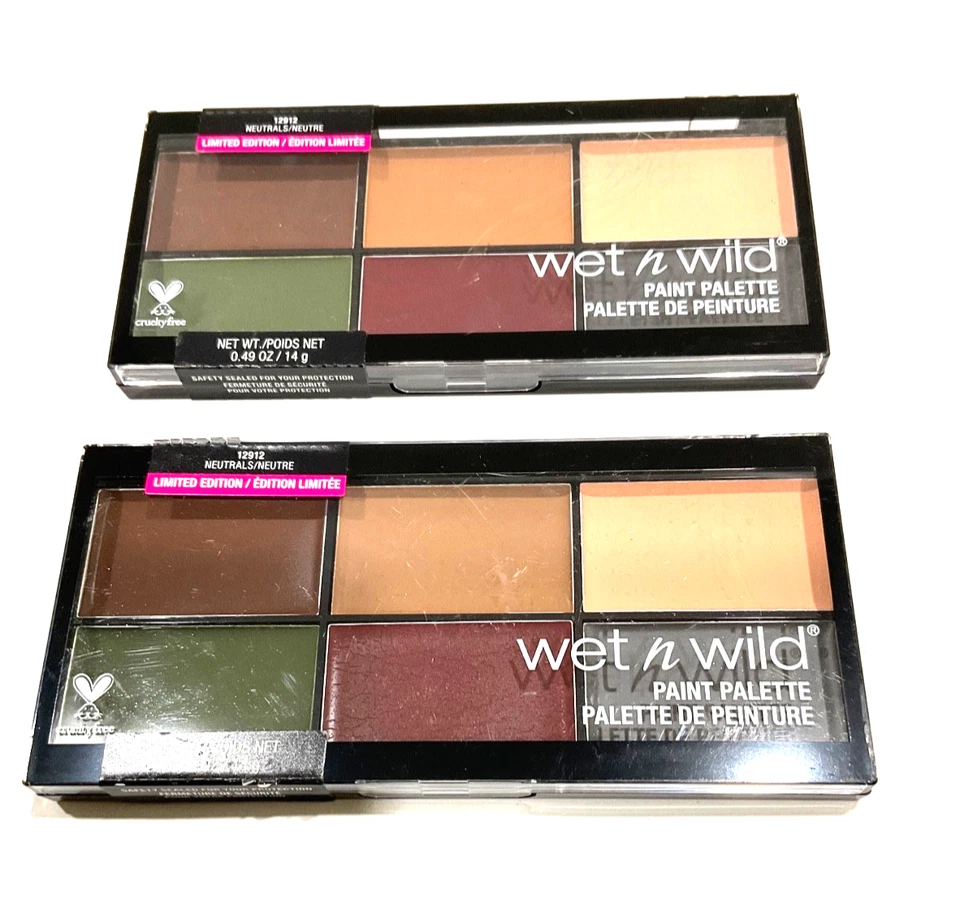 Lot of 2 Wet N Wild Paint Palette#12912 Neutrals 0.49 oz new free shipping - Image 3 of 3