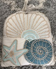 Cuscino sedia stelle marine Pier 1 Imports Coastal Seashells crema/blu/acqua (2)