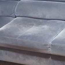 Blue Velvet Corner Sofa 220x200cm Contemporary/Modern Height 80cm