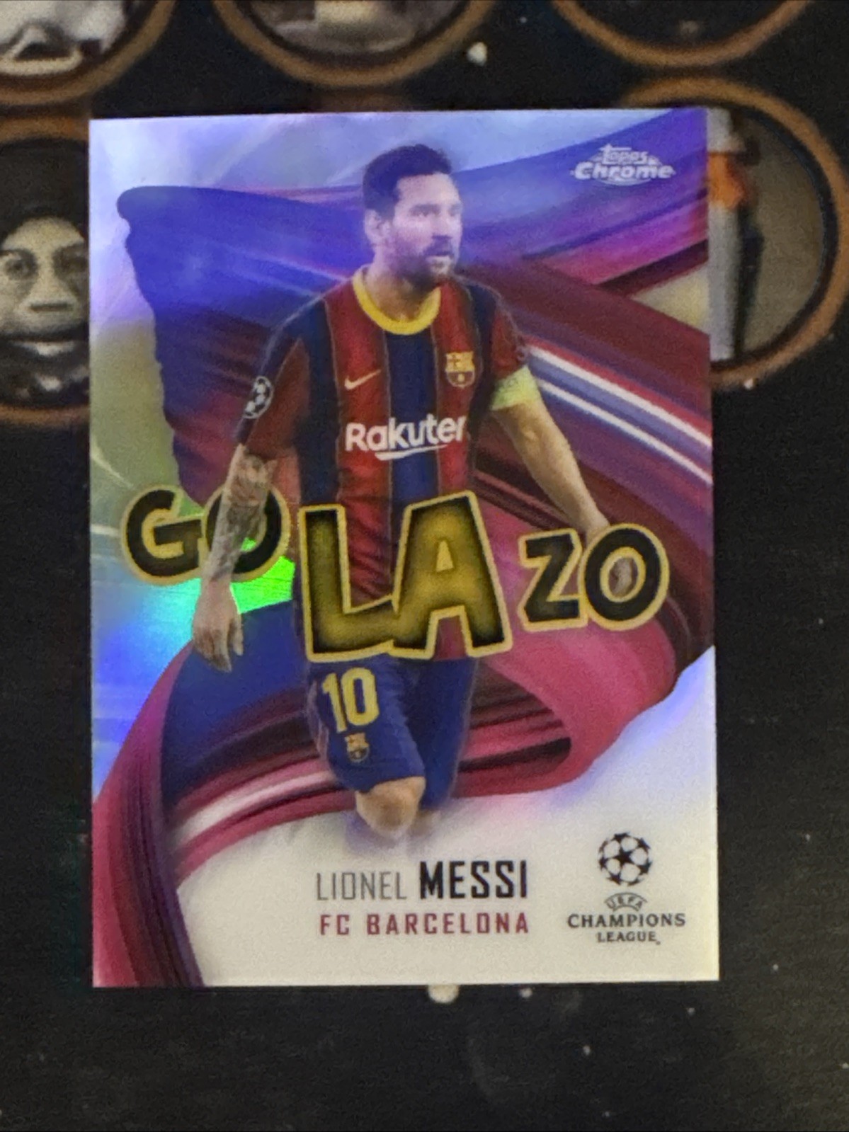 2020-21 Topps Chrome Uefa Lionel Messi Golazo