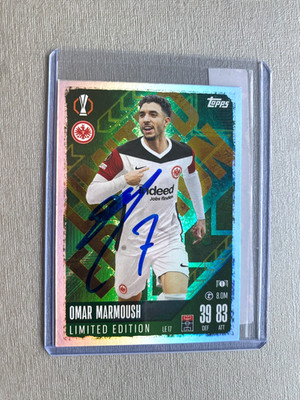 OMAR MARMOUSH Eintracht Frankfurt  In-person signed TC Topps limited Autogramm