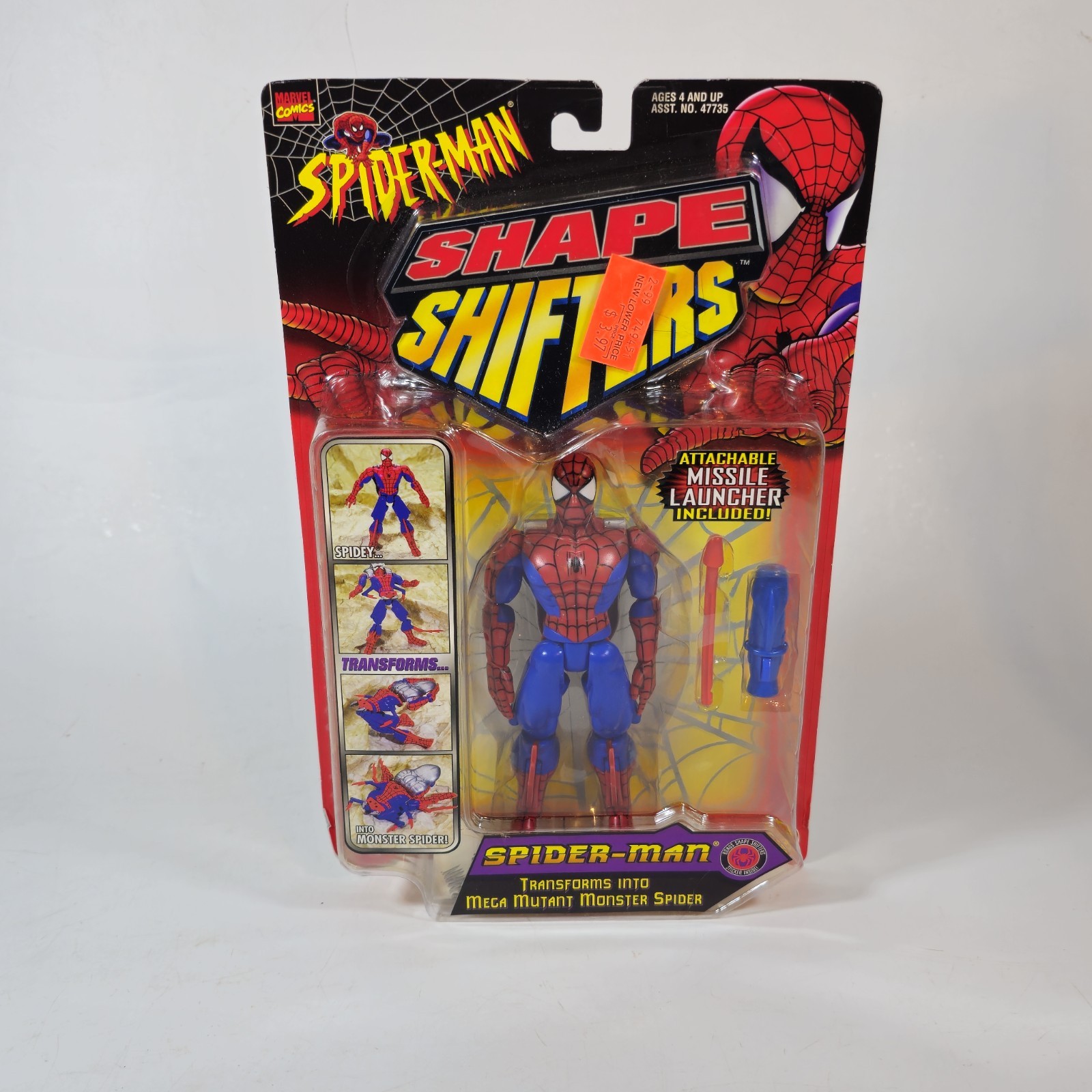 1998 Shape Shifters Mega Mutant Monster Spider-Man Action Figure Toybiz NEW