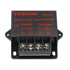 DC 12V 24V to 5V 10A 50W Voltage Reducer Converter Regulator, Step Down Conve...