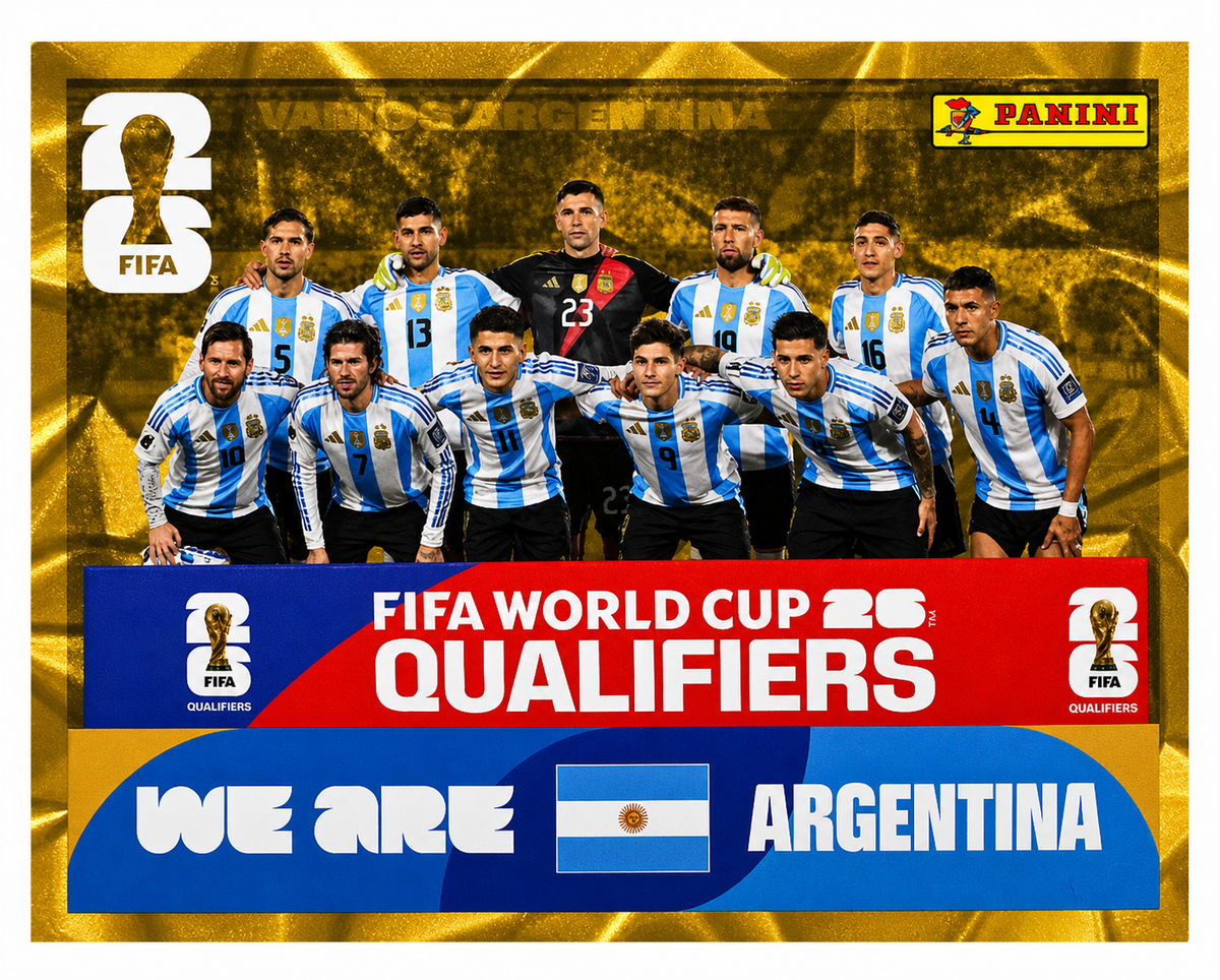 2026 PANINI FIFA World Cup STICKER RARE GOLD CRUMPLE ARGENTINA