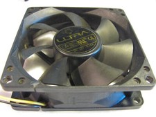 ULTRA Computer Case FRONT cooling fan, 80x80 mm. Used, very good - clean  quiet