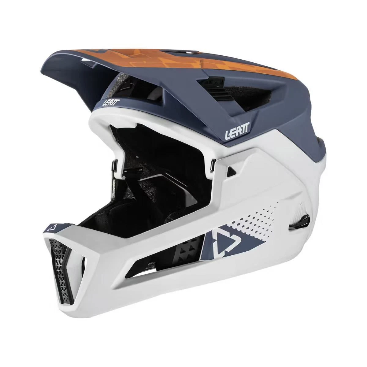 Int gral Chelmet Vtt 4.0 Enduro Amovible Mentonni re Rust Blanc