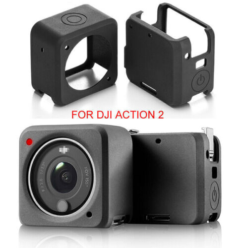 Étui en silicone housse de protection anti-rayures pour caméra double écran DJI Action 2 - Photo 1 sur 10