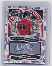 2024 Panini Stars & Stripes #NTS-CH Chandler Hart Cracked Ice Auto #/25