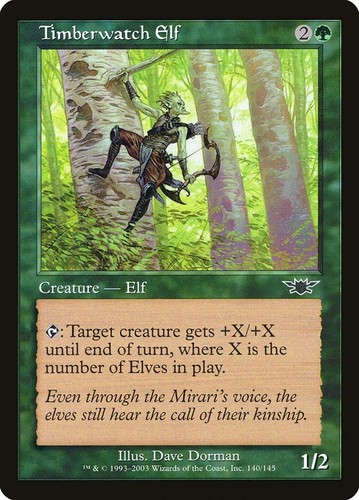 MTG 1X TIMBERWATCH ELF LEGIONS NEAR MINT/MINT