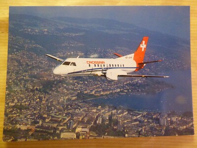 CROSSAIR  SAAB 340      /  AIRLINE ISSUE / CARTE COMPAGNIE