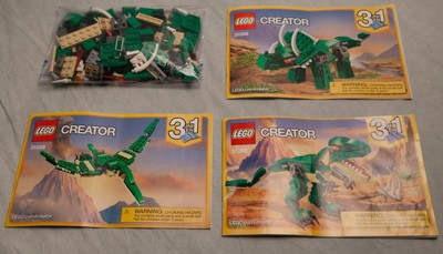 lego creator 3 en 1 dinosaurio instrucciones