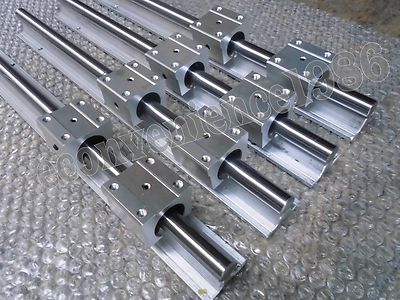 4 pcs SBR20-4000mm/SBR16--2200mm LINEAR RAIL & 4 SBR20UU /SBR16UU Bearing