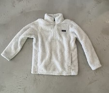 Patagonia Kids Los Gatos 1/4 Zip Fleece In Birch White Size Large 12 