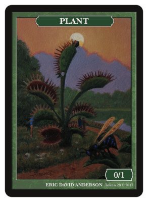 Plant Token by Artist Eric David Anderson MTG Magic Token Givememana